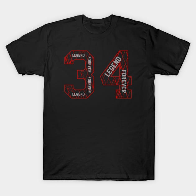 34 Legend Forever T-Shirt by Aloenalone